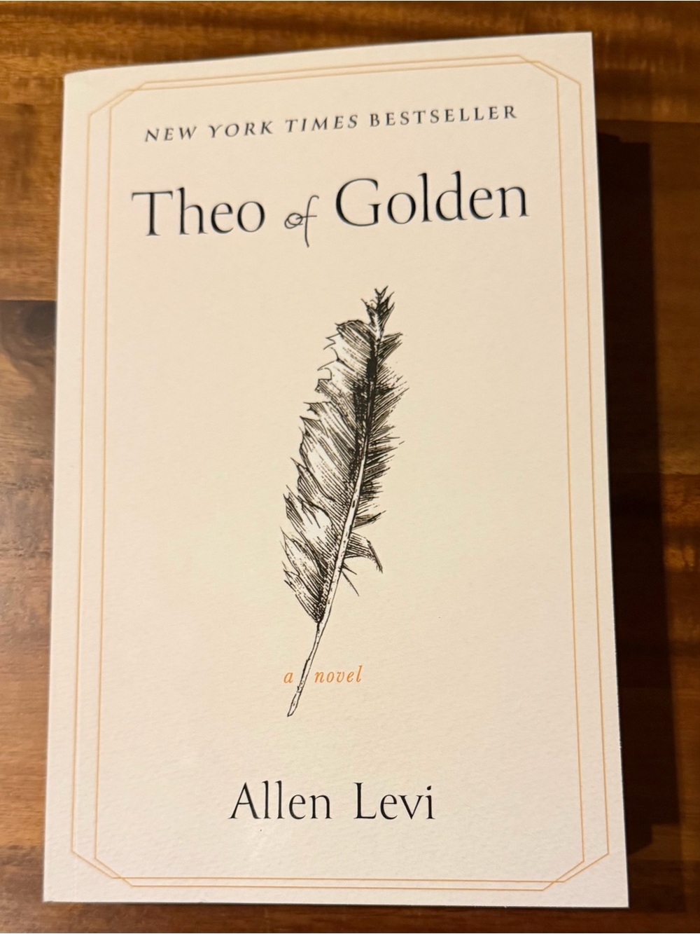 Theo of Golden by Allen Levi - White/Cream Paperback Novel